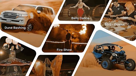 Сафари на закате, катание на верблюдах, живые выступления и ужин-барбекю без скрытых платежей