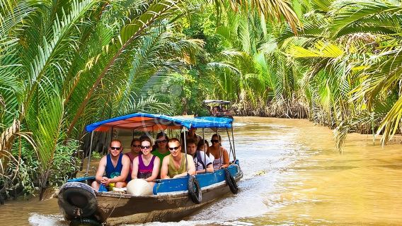 Delta del Mekong dal porto di crociera di Phu My