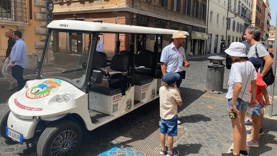 Rome: 3 Hours Private/Group Tour Golf cart with Gelato