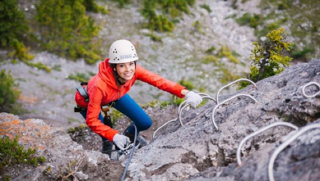 Banff: Mount Norquay 2.5 or 4-Hour Guided Via Ferrata Climb