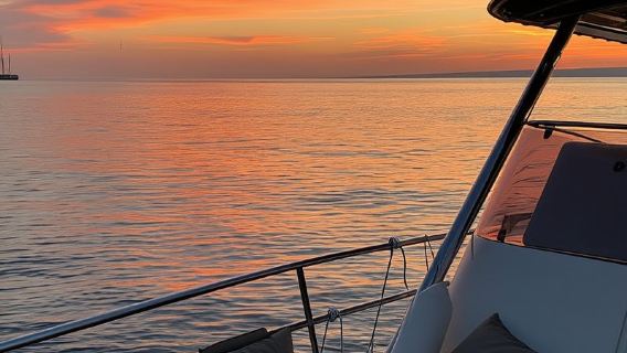 Marsella: Crucero al atardecer con bufé y vino ecológico