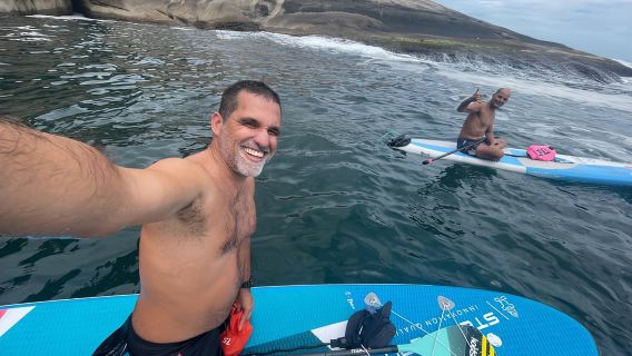 Río: SUP Paddleboarding con traslado en VW Kombi Transporter