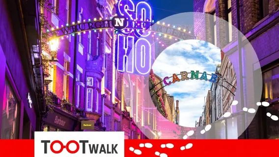 Londra: tour delle luci di Natale con Tootbus e tour a piedi