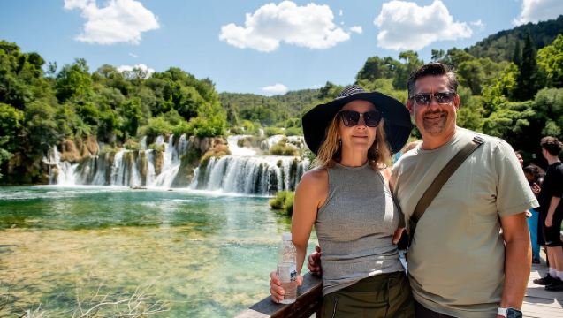 From Split: Krka Waterfalls Tour, Boat Cruise & Swimming