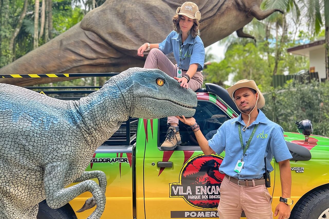 Visit Vila Encantada, the dinosaur park in Pomerode!
