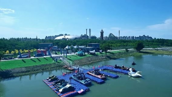 天津尾波沖浪體驗/海上沖浪/海上玩樂項目【造浪艇出海/一對一教學/專業沖浪板/含救生衣】