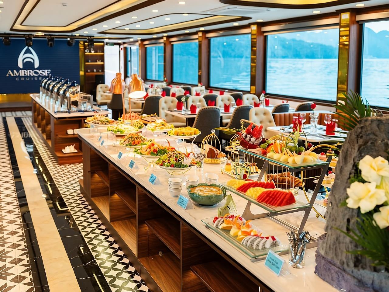 Escursione di un giorno di lusso nella baia di Ha Long dal porto/pranzo a buffet/kayak