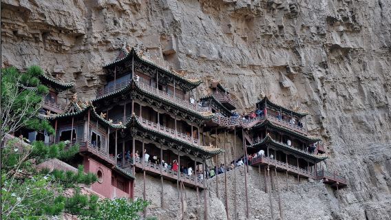 Datong: Transfer or Tour to Yungang Grottoes&Hanging Temple