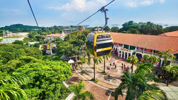 สิงคโปร์: ตั๋วกระเช้าลอยฟ้า Sentosa Cable Car Sky Pass แบบไป-กลับ