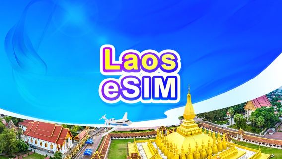 eSIM 5G de Laos | Paquete diario/Paquete de datos | Facturación por 24 horas | 1-30 días | Código QR