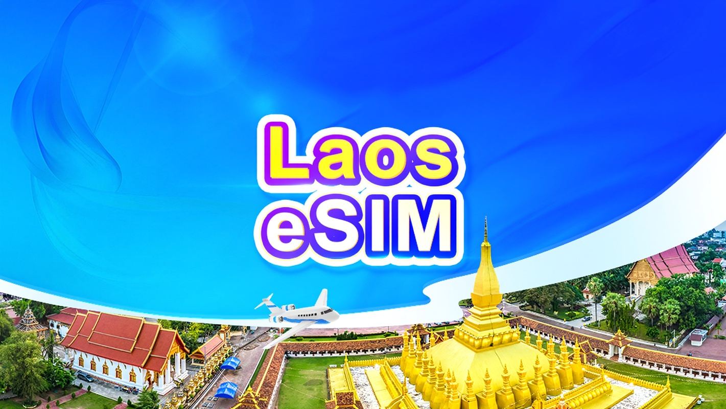 Laos 5G eSIM | Pacchetti giornalieri/Pacchtti a dati totali | Validità a 24 ore | 1-30 giorni | Codice QR