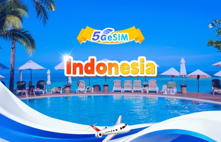 Indonesia 5G eSIM | DayPass/Total | 1-30 days | QR code