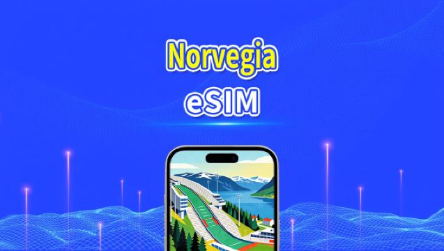 Norvegia eSIM | 5G/4G | Dati ad alta velocità | 24 ore | 1-30 giorni | Codice QR