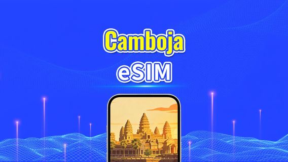 Camboja 4G eSIM | Rede Dupla | Pacote de dados diário/total | 1–30 dias | Cobrança de 24 horas | Código QR