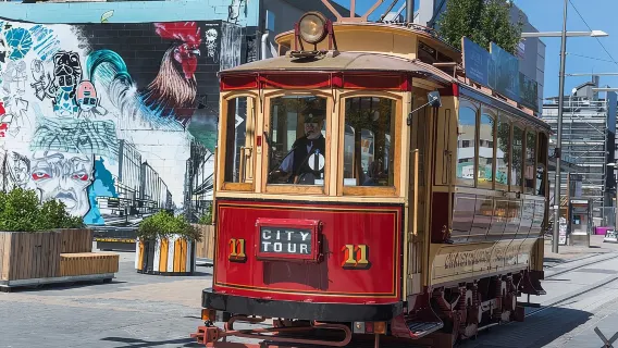 Christchurch Hop-On Hop-Off Tram