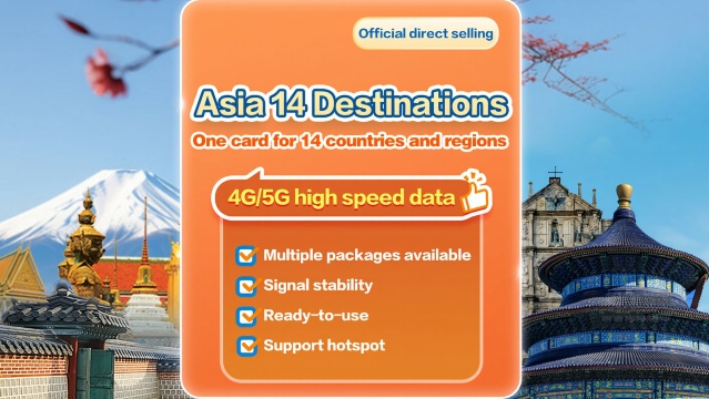 [Asia] 4G/5G | eSIM network card | China Mobile CMLink | 5-12 day optional | Ready to subscribe and 