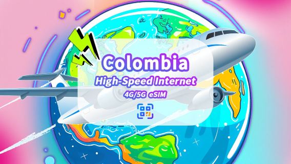 Colombia eSIM | 5G/4G | High-Speed Data | 24-Hour | Selectable Days | QR Code