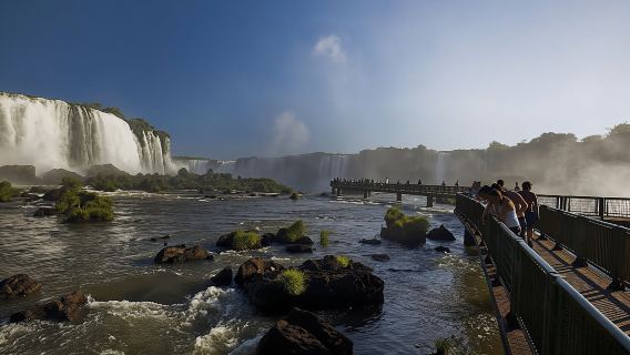 Iguassu waterfalls and visit to Itaipu Dam with airport roundtrip transfer