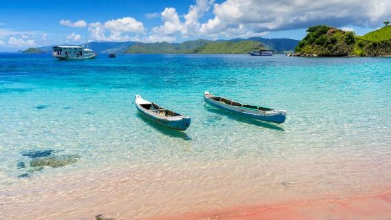 Luxury Double-Decker Yacht Experience + Komodo Pink Beach + Sunset Viewing in Komodo Island, Indonesia