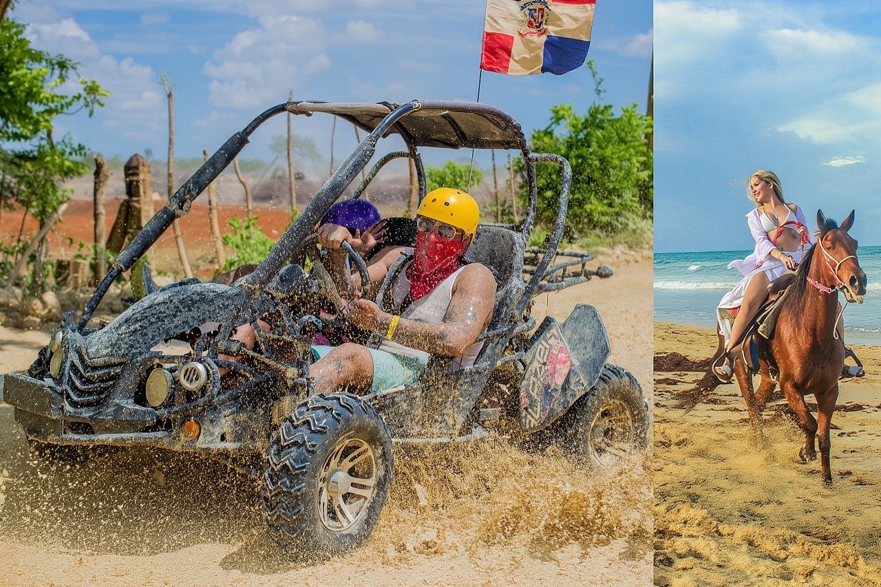 Avventura in buggy a Punta Cana + giro a cavallo e prelievo gratuito