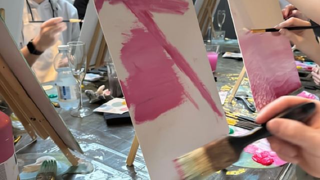 Milano: Classe di pittura con degustazione