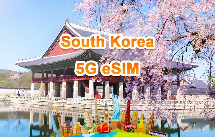 韓國 5G eSIM | 日用包/總量包 | 1-30天 | 24小時計費 | QR code