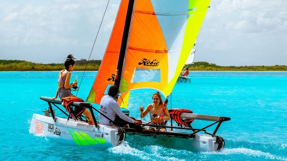 Private Eco-Tour on a Recreational Catamaran with Kayaks Included