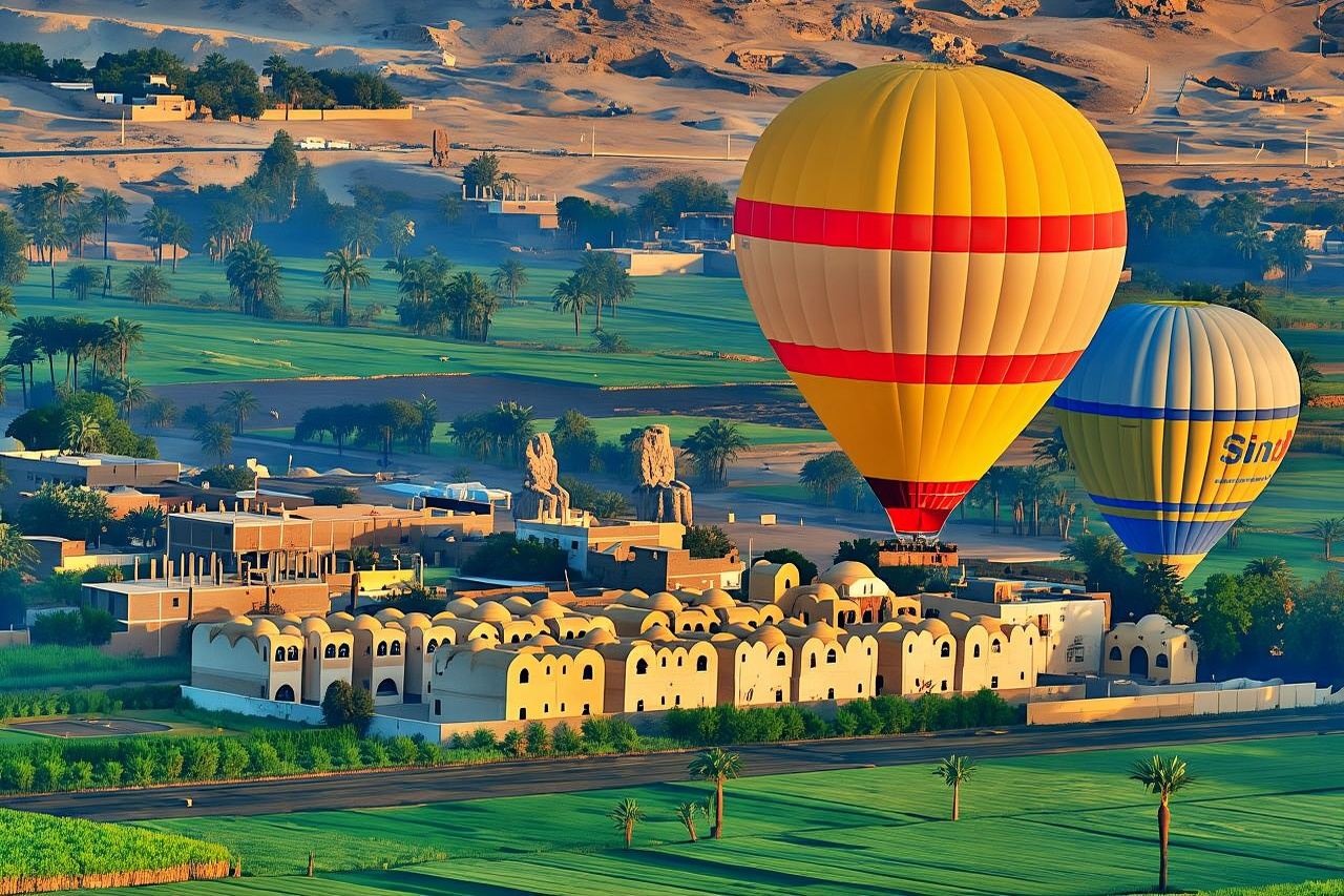 Overnight tour to Luxor highlights with hot air balloon experience from Hurghada