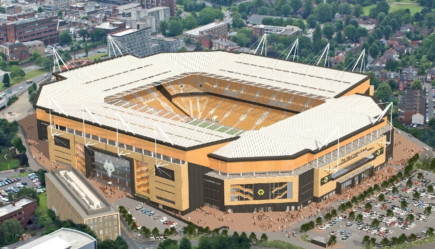 Molineux Stadium - Premier League - Heimatstadion der Wolverhampton Wanderers mit keiner Alters- oder Größenbeschränkung [Tauchen Sie ein in die Faszination der Premier League / Kein Ticketdruck erforderlich]