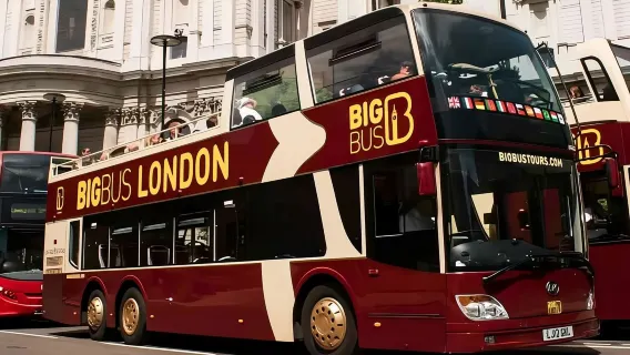 London Big Bus Hop-on Hop-off Open-top Double-decker bus tour Ticket [Optional one-way Thames River Cruise + Walking Tour + Night Tour]