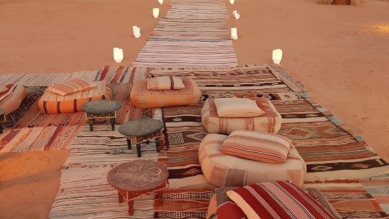 Agafay experience with dinner, buggy and camel ride