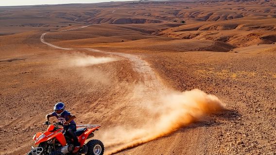 Marrakech: Agafay Desert Quad Bike with Lunch and Pool