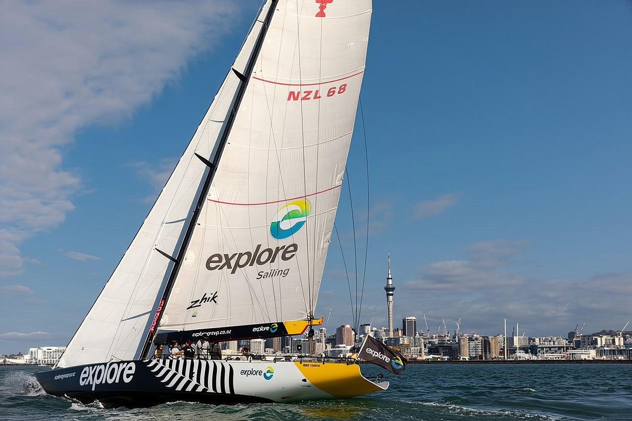 America's Cup Sailing on Auckland's Waitemata Harbour