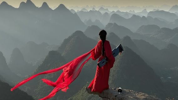 Excursion d'une journée à Guilin, Yangshuo, la rivière Li et la montagne Xianggong en voiture de tourisme avec option de Guide en anglais ou français