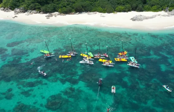 加井島VIP小團出海珊瑚礁浮潛+水上電單車/香蕉船+水下拍攝