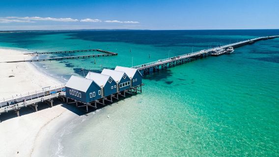 Western Australia Margaret River Busselton Jetty + Canal Rocks + Nougat Factory + Wine Tasting Lunch 1-day Tour