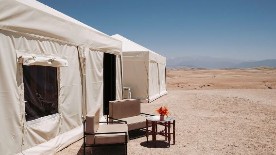 Marrakech: Unique Overnight in Agafay Desert with dinner