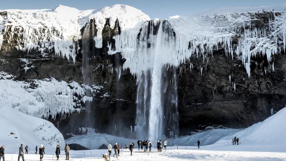 Reykjavik: Glacier Hike, Waterfalls, & Black Sand Beach