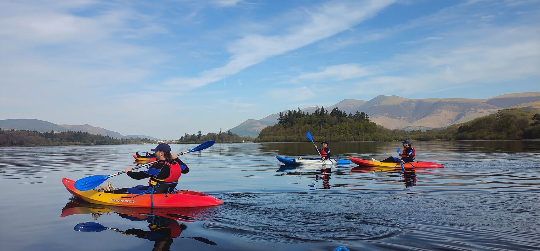Keswick: Geführte Kajaktour auf dem Derwentwater Lake