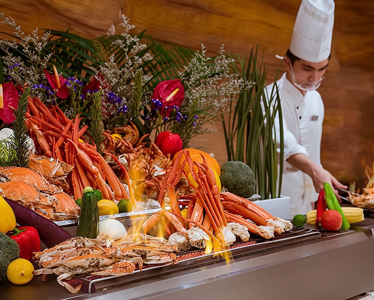 Zhuhai Chimelong Resort Hengqin Bay Hotel Food & Beverage Voucher Family Package (2 Adults + 1 Child) Dolphin Buffet Breakfast/Lunch/Dinner