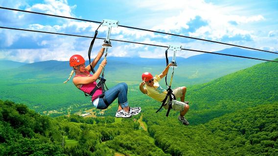 Avventura in teleferica o teleferica (a baldacchino) a Punta Cana