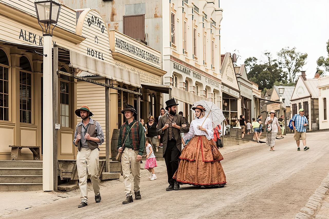 澳洲墨爾本疏芬山+巴拉瑞特市區一日遊【金礦主題樂園】