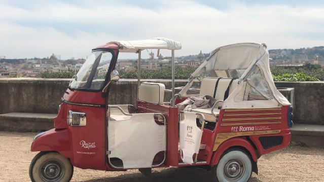 Combo: Villa Medici Ticket Entrance and Ape Calessino Tour