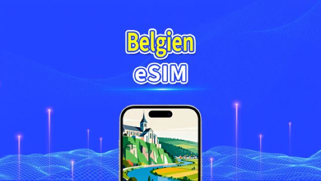 Belgien eSIM | 5G/4G | Highspeed-Daten | 24 Stunden | 1–30 Tage | QR-Code