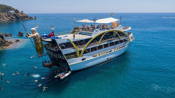 Mega Star Boat Tour with transfer from Antalya