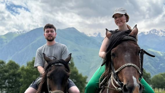Horse riding tour in Kazbegi