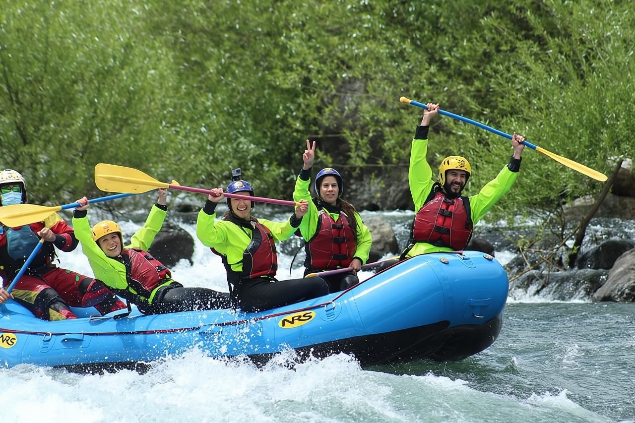 Winter Rafting River Trancura 