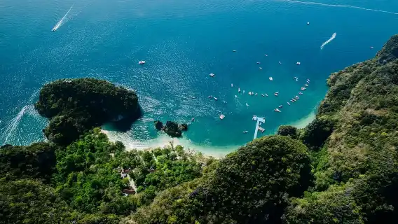 Krabi Red Island one-day tour Door-to-Door Pickup Lunch 3 Islands with Lagoon Observation Deck Family Tour