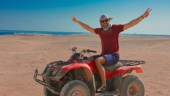 Hurghada: Aventura matutina en quad y vehículo todoterreno por el Mar Rojo