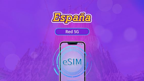 España | eSIM 5G/4G | Plan Completo | Facturación cada 24 horas | 7-30 días | Código QR